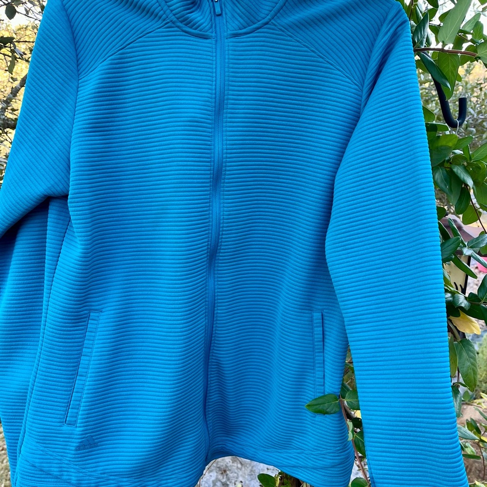 Addidas Golf Blue Zip-Up Jacket